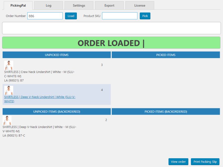 PickingPal: Backorder support