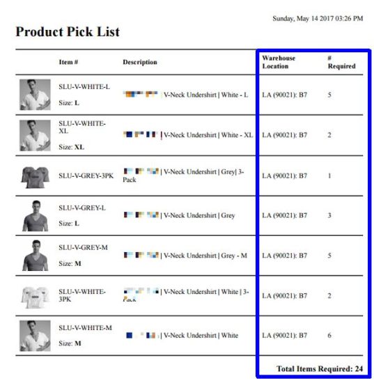 PickingPal Pick List